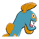 Huntail back-facing sprite from Pokémon Pearl