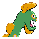 Huntail shiny back-facing sprite from Pokémon Pearl