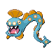 Huntail front-facing sprite from Pokémon HeartGold