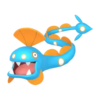 Huntail front-facing sprite from Pokémon Moon