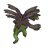 Hydreigon shiny back-facing sprite from Pokémon Black 2