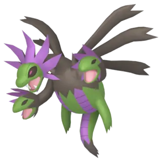 Hydreigon shiny front-facing sprite from Pokémon Omega Ruby
