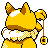 Hypno back-facing sprite from Pokémon Crystal
