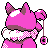 Hypno shiny back-facing sprite from Pokémon Crystal