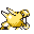 Hypno back-facing sprite from Pokémon Red
