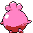 Igglybuff back-facing sprite from Pokémon Crystal