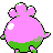 Igglybuff shiny back-facing sprite from Pokémon Crystal