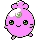 Igglybuff shiny front-facing sprite from Pokémon Crystal