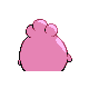 Igglybuff shiny back-facing sprite from Pokémon Pearl
