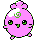 Igglybuff shiny front-facing sprite from Pokémon Silver