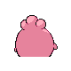 Igglybuff back-facing sprite from Pokémon SoulSilver