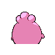 Igglybuff shiny back-facing sprite from Pokémon SoulSilver