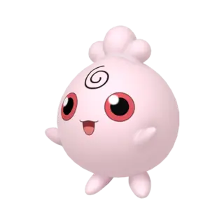 Igglybuff front-facing sprite from Pokémon Moon