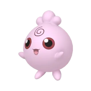 Igglybuff shiny front-facing sprite from Pokémon Moon