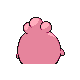 Igglybuff back-facing sprite from Pokémon Platinum