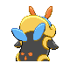 Illumise shiny back-facing sprite from Pokémon Pearl