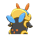 Illumise shiny back-facing sprite from Pokémon HeartGold