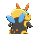 Illumise shiny back-facing sprite from Pokémon Platinum