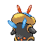 Illumise shiny back-facing sprite from Pokémon Ruby