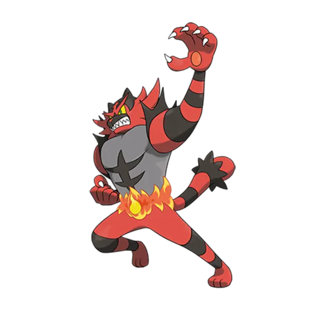 Incineroar, the Heel Pokémon — Fire/Dark-type Pokémon official artwork