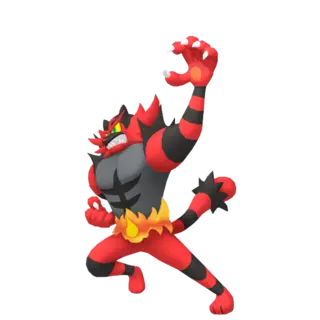 Incineroar front-facing sprite from Pokémon Ultra Moon