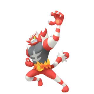 Incineroar shiny front-facing sprite from Pokémon Ultra Moon