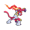 Infernape shiny back-facing sprite from Pokémon White 2
