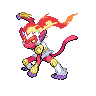 Infernape shiny front-facing sprite from Pokémon White 2