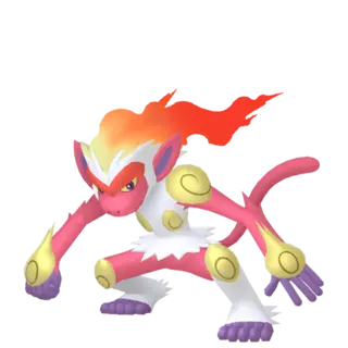 Infernape shiny front-facing sprite from Pokémon Shining Pearl