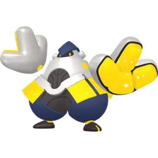Iron Hands front-facing sprite from Pokémon Violet