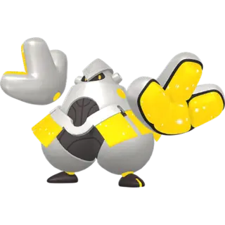 Iron Hands shiny front-facing sprite from Pokémon Violet
