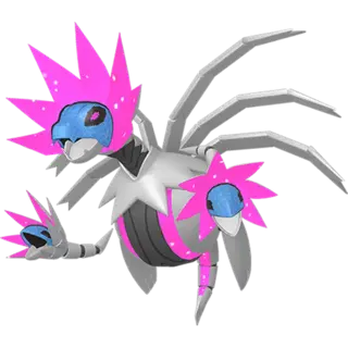 Iron Jugulis shiny front-facing sprite from Pokémon Violet