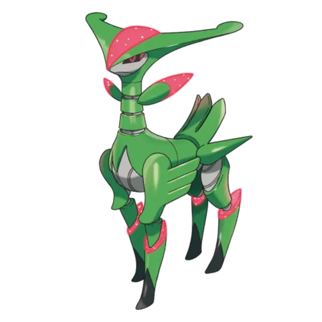 Iron Leaves, the Paradox Pokémon — Grass/Psychic-type Pokémon official artwork