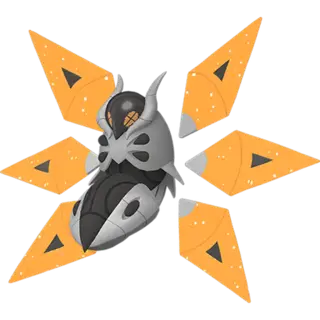 Iron Moth shiny front-facing sprite from Pokémon Violet