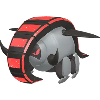 Iron Treads front-facing sprite from Pokémon Violet