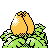 Ivysaur shiny back-facing sprite from Pokémon Crystal