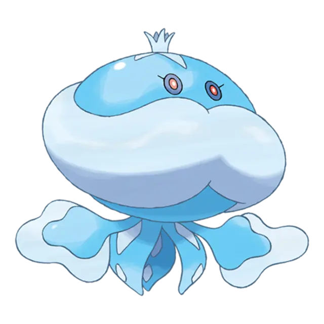 Jellicent, the Floating Pokémon — Water/Ghost-type Pokémon official artwork