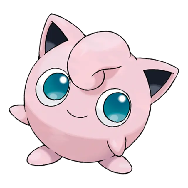 Jigglypuff, the Balloon Pokémon — Normal/Fairy-type Pokémon official artwork