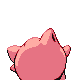 Jigglypuff back-facing sprite from Pokémon SoulSilver