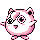 Jigglypuff front-facing sprite from Pokémon Red
