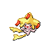 Jirachi shiny front-facing sprite from Pokémon Diamond