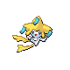 Jirachi front-facing sprite from Pokémon HeartGold