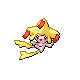 Jirachi shiny front-facing sprite from Pokémon Platinum