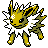Jolteon shiny front-facing sprite from Pokémon Crystal