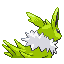 Jolteon shiny back-facing sprite from Pokémon FireRed