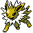 Jolteon shiny front-facing sprite from Pokémon Silver