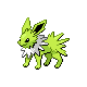 Jolteon shiny front-facing sprite from Pokémon SoulSilver