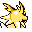 Jolteon back-facing sprite from Pokémon Red