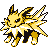 Jolteon front-facing sprite from Pokémon Red