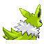 Jolteon shiny back-facing sprite from Pokémon Ruby